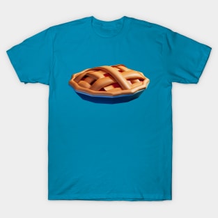 Pie - Low poly delicious home baked pie T-Shirt